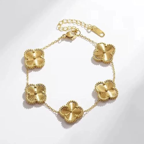 Image of Secret Stash Anti Tarnish Clover Bracelet for Women | Fancy Jewellery Gifts | Hand Band | Fashion Accessories for Girls | Minimal Jewelry Design | Ideal for Gifting | Gift for Diwali, Christmas, Marriage, Birthday