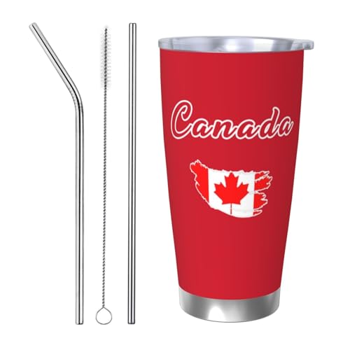 Laohuui Canada Soccer Insulated Travel Mug 20oz