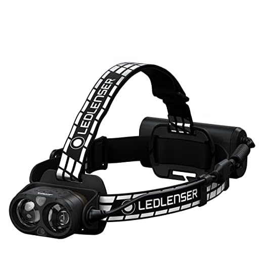 Ledlenser Linterna frontal LED H19R Signature Premium, recargable, con luz roja, impermeable IP67, 4000 lúmenes, control remoto por Bluetooth, haz de luz de 330m, cable de carga magnético USB