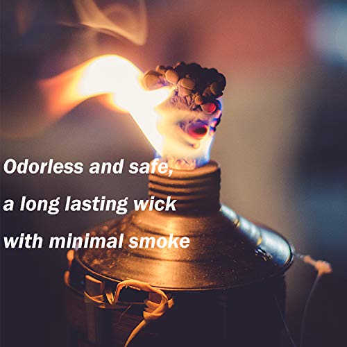EBaokuup 16 Pieces Wine Bottle Torch Kit - 0.5 x 13.8 Inch Fiberglass Replacement Wicks, Bottle Torch Wicks, Brass Torch Wick Holders for Wine Bottle Torch, Tiki Torche, Patio Garden Light, Oil Lamp - Thumbnail 4