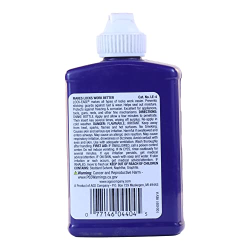 American Grease LE4 Stick Le-4 "Lock-Ease" Graphited Lock Fluid 3.4 Oz. thumb #1