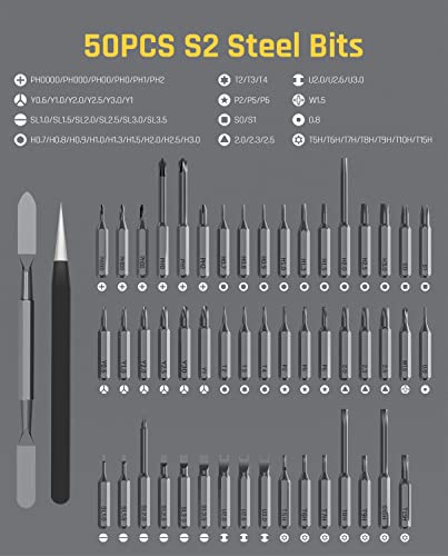 Fanttik E1 Pro Mini Electric Screwdriver with 24 Magnetic Bits & E1 MAX Mini Electric Screwdriver with 50 Magnetic Bits