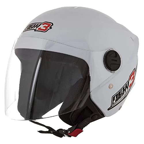 Pro Tork Capacete Moto New Liberty Three, Branco, Tam. 56