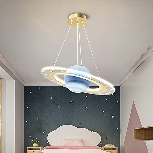 Chambre d'enfant lustre étoile avec abat-jour sphérique et luminaire terre suspendu