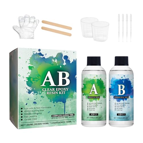 Craft Glue - Adhesivo de secado rápido para uso doméstico y profesional | Set de 2 piezas de epoxi transparente, ajuste rápido, fuerte y versátil para Dorm, hoteles, restaurantes, apartamentos