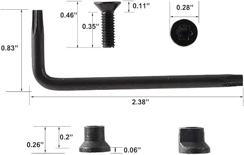 Miniatura 2 de KeyMod - Juego de tornillos y tuercas para corneta (6 unidades)