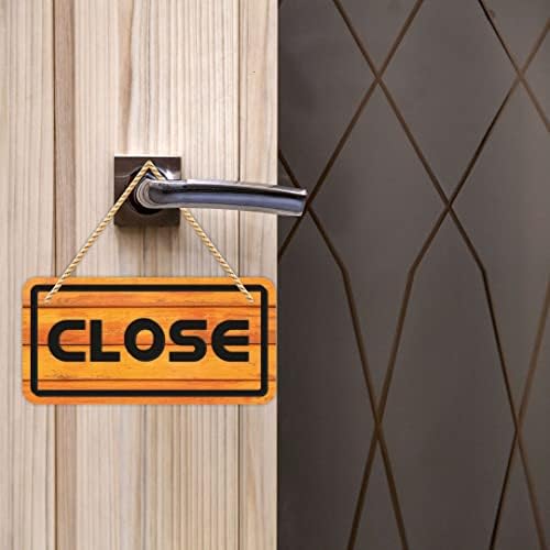 CVANU Double Sided Wooden Open Close Sign Board for Business Purpose ...