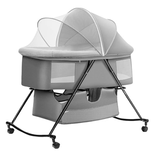 Berco Portatil para Bebes de 0 a 15kg PIPDIP Cinza