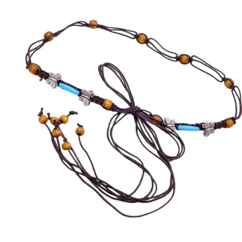 Folk Art Handmade Rope Belt Adjustable Waist Accent Accessories For Dresses Skirts And Styles Ensembles