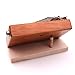ibasenice Solid Wood Kalimba Stand Durable Thumb Piano Holder Easy Installation Ocarina Display Rack for Musical Instruments Compact Khaki Design