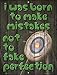 SMART BLONDE I was Born to Make Mistakes Novelty Mini Metal Parking Sign PM-3116