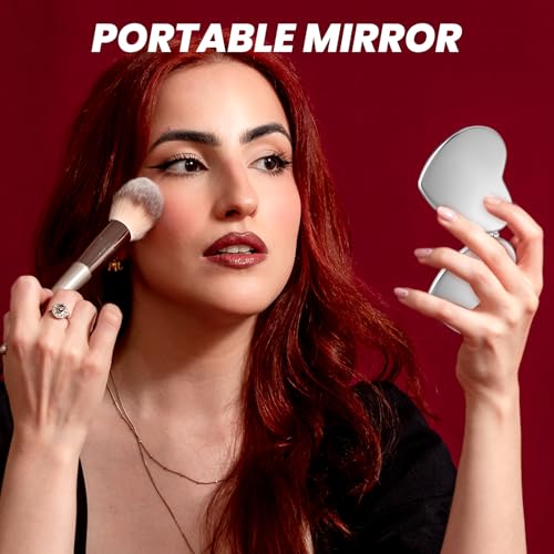 Miroir portable de voyage en métal résistant contre les casses - 7