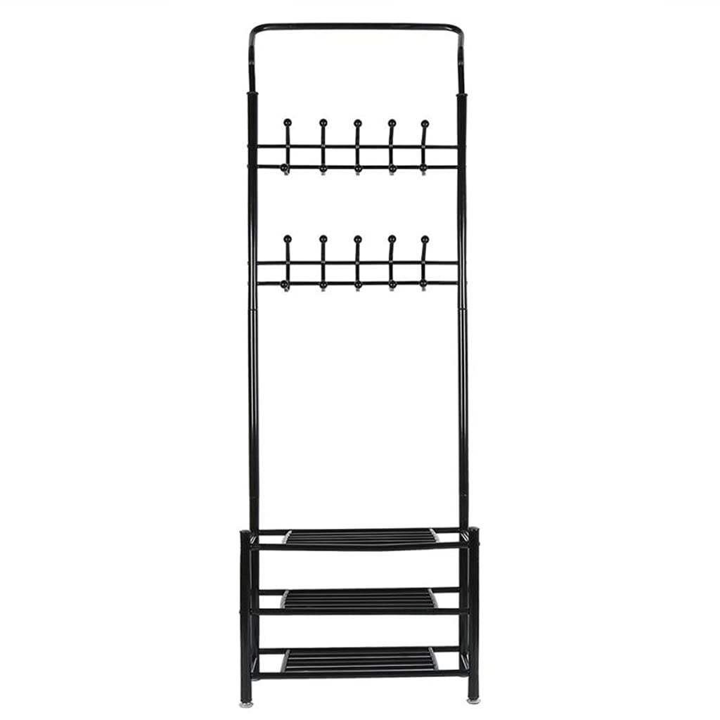 MOBYGKFY 1Pcs Drying Rack Floored Hanger Minimalist Clothes Drying Rod Folding Indoor Balcony Clothing Rack Hanger(D)