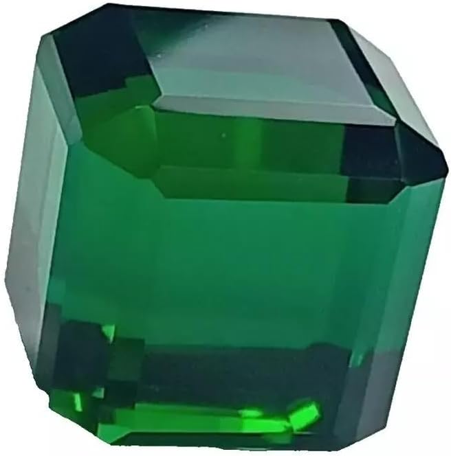 Certified 92.15 Ct Natural Tsavorite Green Garnet Cube Cut Loose Gemstone