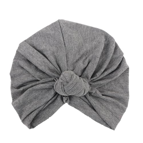 Image of DRESHOW 5 Pack Knotted Headwraps for Women African Turban Pre-Knotted Beanie Headwraps Hair Covers