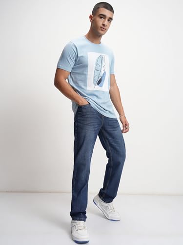 Image of Highlander Men's Straight Fit Jeans | Stretchable | Everyday Comfort & Style| Jeans for Man
