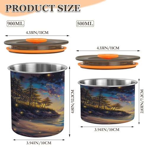 Envase Hermético para Café KEEPREAL Acero Inoxidable 500ml miniatura 2