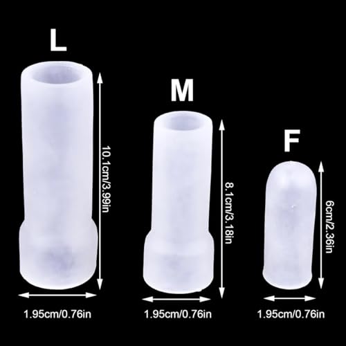 UGM Glans and Shaft Sleeves | Use with The UGM Ligament Traction Trainer | Penile Traction Therapy Accessory (Medium)