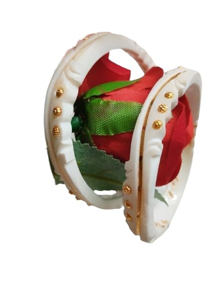 Purabi Jewels Golden Wave Design Original Shakha Badhano Bandhani with Gold Plating for Women Yellow Gold Pola Bangles (Se... - Review, Price and Buying Guide