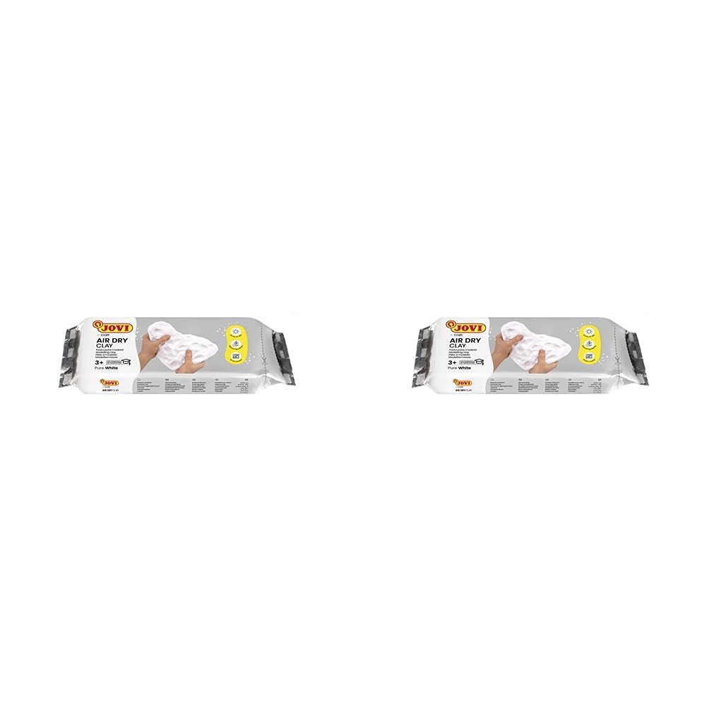 Jovi 83 - Pasta para modelar, Color Blanco, 250 Gramos (Paquete de 2)