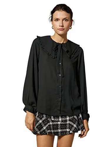 Chemise col Claudine Koton avec boutons discrets et manches longues