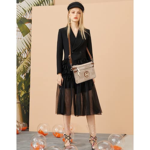 MKF Collection 2 in 1 Crossbody Bags for Women, Wristlet Purse - Ladys Small PU Leather Messenger Handbag by Mia K2