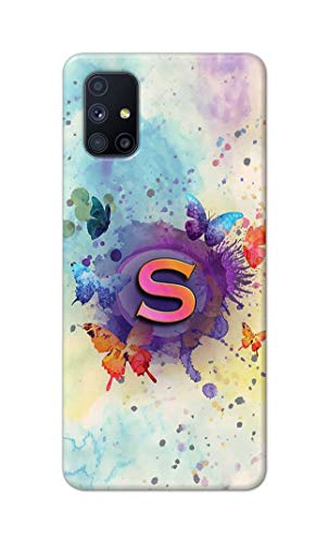 Image of PRINTFIDAA� Printed Hard Back Cover Case for Samsung Galaxy M51 Back Cover (Alphabet S) -2808