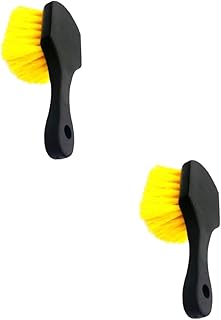 Wakauto 2 Pçs Escova De Limpeza De Pneus Escovas De Limpeza De Roda Escova De Limpeza Automática Escova De Limpeza De Pneus Escova De Roda Escova De Cubo De Carro