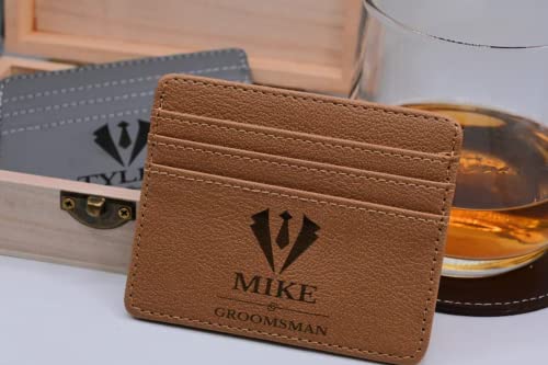 Leather Engraved Groomsmen Wallet, Groomsmen Gift Box, Groomsmen Gift, Best Man Gift, Best Man Proposal, Groomsmen Proposal, Groomsmen Gifts Ideas2