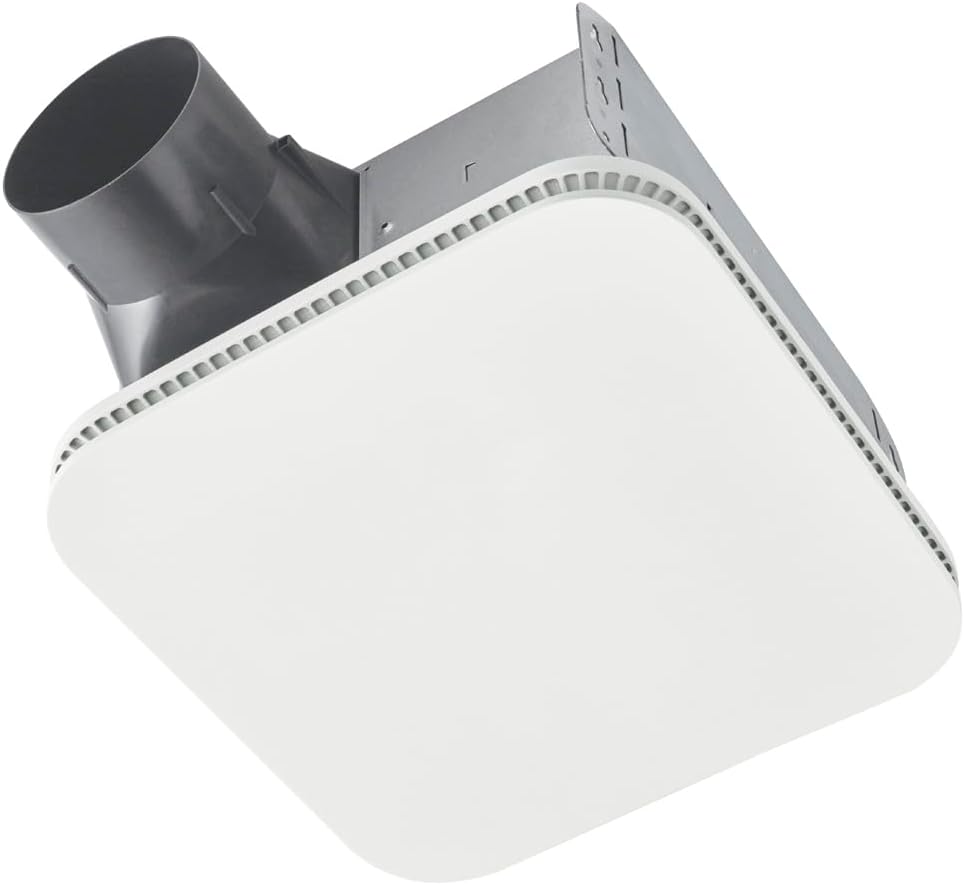 Broan-NuTone Bathroom Exhaust Fan – Easy Retrofit Without Attic Access, Ultra-Quiet 1 Sones, 110 CFM, ENERGY STAR Certified, Made in USA, Moisture & Odor Control with Easy-Clean Grille