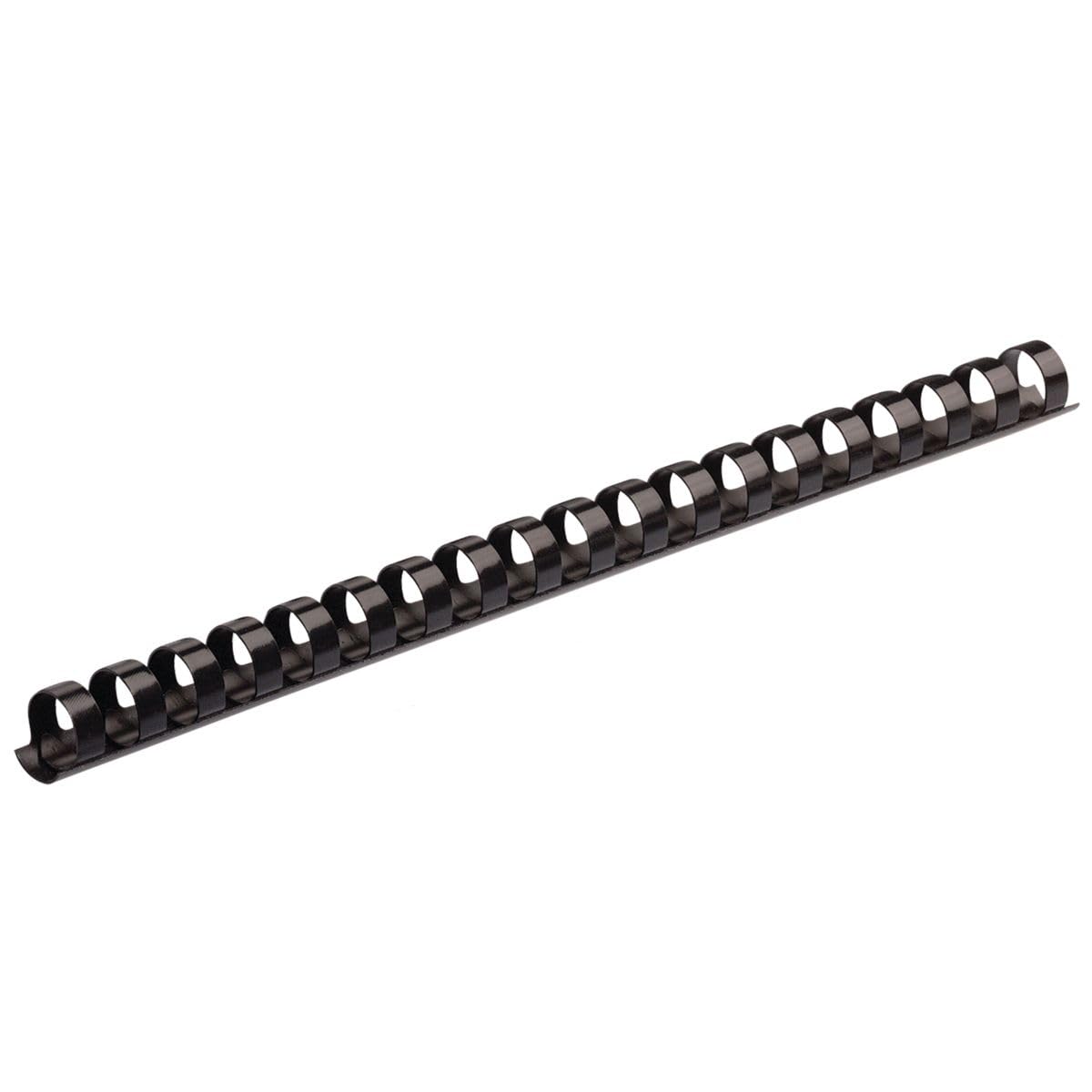 Fellowes A4 8mm Plastic Binding Combs for Comb Binding Machine Binds 21 to 40 Pages - Black, Pack of 25