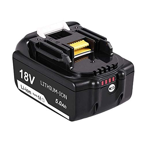 Topbatt 18V 5.0Ah para Makita 18V Batería de repuesto BL1850B BL1850 BL1860 BL1840B BL1840 BL1830 BL1835 BL1845 BL1815 LXT-400
