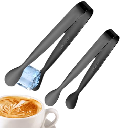Tenazas Para Azúcar,2 Piezas Pinzas De Acero Inoxidable Para Servir | Tenazas De Servir Para Hogar | Para Malvaviscos Bartender Té Café Panadero Restaurante Buffet Servicio Fiesta