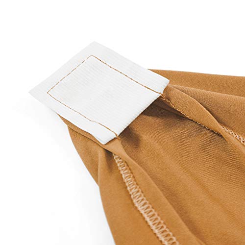 Image of Peomeise 6FT Spandex Table Cover Rectangular Stretch Spandex Tablecloth (Gold,6FT)