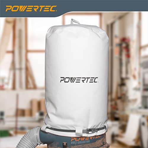 Powertec 70333 Dust Collector Bag, 21" X 31", 1 Micron Filter, For Jet, Grizzly, Shop Fox, Wen, Harbor Freight, And Powertec Dc-1512 #TOP1