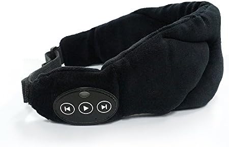 LangKou Sleeping Headphone Eye Mask with Earphones Stereo Speakers Bluetooth Wireless Color Black