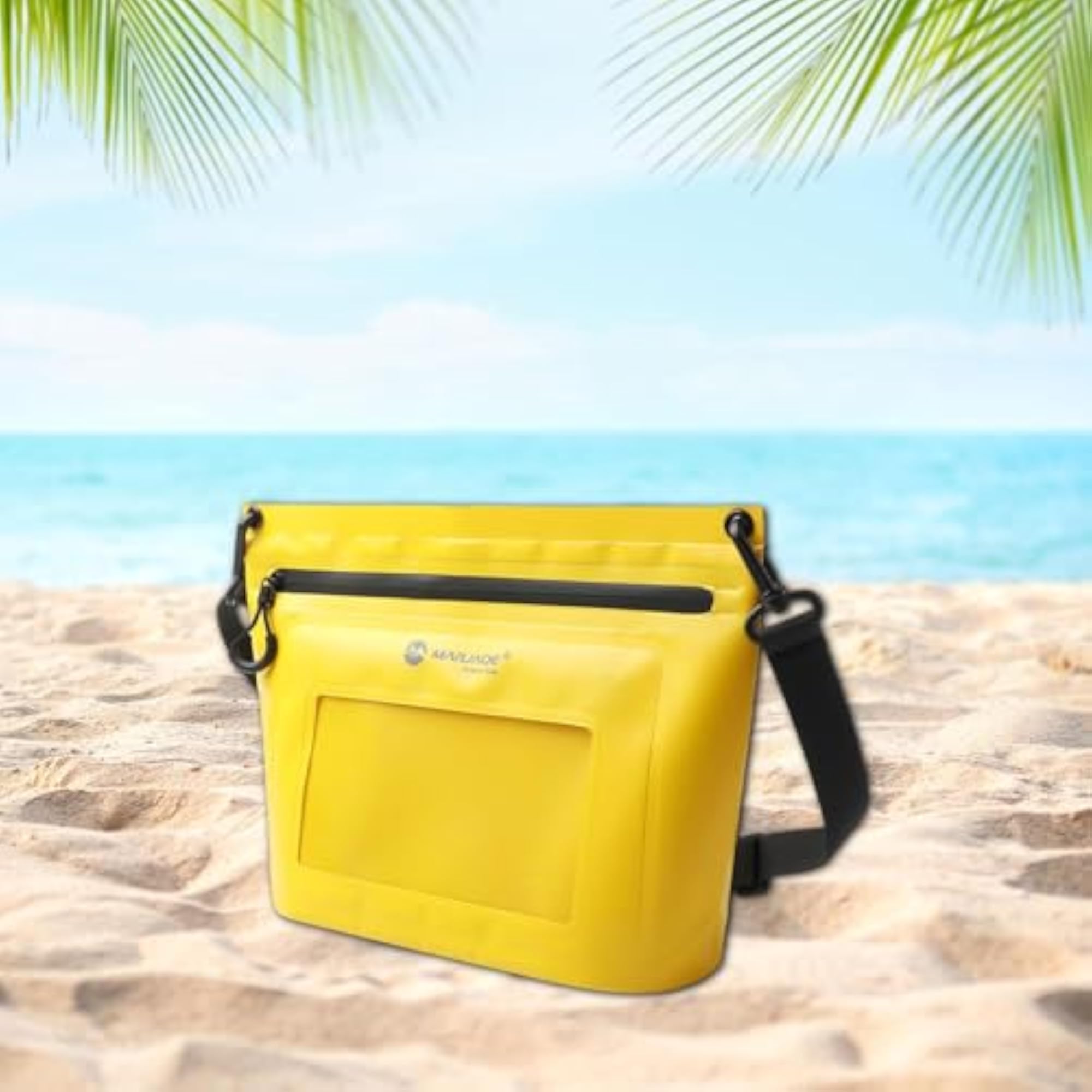 Waterproof Pouch Bag for Swimming Pool & Kayaking, Yellow