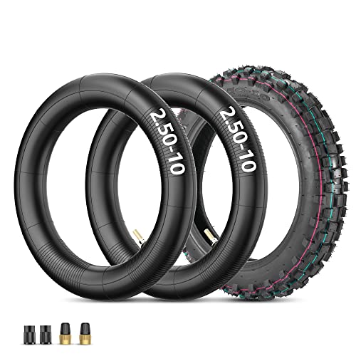 RUTU 2.50-10 Dirt Bike Tire, 2.5-10' Off-Road Tire...