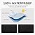 Easy-Going Stand-Up Patio Heater Cover with Zipper and Storage Bag, Waterproof Outdoor Heater Cover Dustproof, UV-Resisant, Wind-Resistant (95" H x 34" D x 19" B, Black)