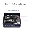 Beelink MINI S12 Mini PC with N95 (4C/4T, Up to 3.4GHz) 12G LPDDR5+256G SSD Mini Computer W-11 Home, 2.5G LAN +WiFi5 +BT4.2, Dual Display via 2*HDMI