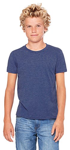 Bella Canvas Product of Brand Youth Jersey Short-Sleeve T-Shirt - Heather Navy - M -, Instant Savings of 5% & More