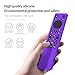 AKSHFETH Silicone Cover Case for TCL QM6K Remote (2025 Model) - Anti-Slip Protective Skin, Shockproof Design TV Remote Control Accessories (Compatible with QM6K Series) (Purple)
