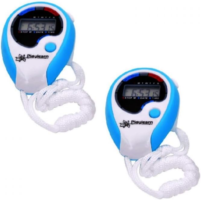 Playlearn 2Pcs Sensory Stopwatch Timer Multi-Function Sport Digital ...
