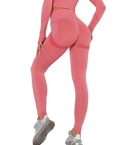 KIWI RATA Leggins Deportivos Mujer Push up Mallas Pantalones Cintura Alta Yoga Leggings Pantalón Moda Sin Costuras para Fitness Running Deporte Elásticos y Transpirables