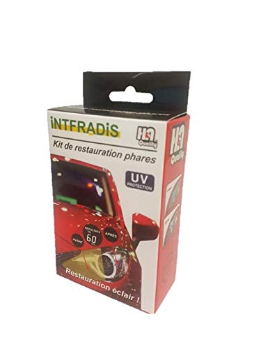 KIT RESTAURATION PHARES EN 60 SECONDES LINGETTES DE RENOVATION D'OPTIQUE OU PROJECTEUR