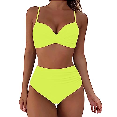Generic High Waisted Bikini Bathing Suits Womens High Waisted Bikini Swimsuits Mastectomy Swimsuits For Women With Pockets For Prosthesis cover