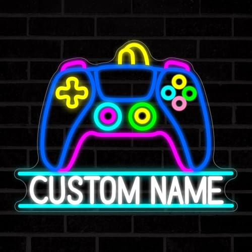 Personalized Game Name Neon Sign, Custom Gamer Username Neon Light