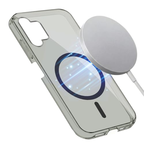 Image of Jkobi Lifetime Anti-Yellow MagSafe Compatible Clear Back Cover Case for Samsung Galaxy A13 4G (Sleek Hard Crystal | Shockproof and Camera Protection)
