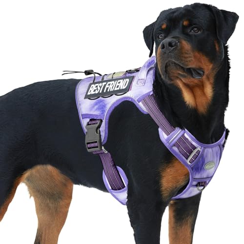 Image of AUROTH Tactical Dog Harness for Large Dogs, Heavy Duty No Pull Pet Vest