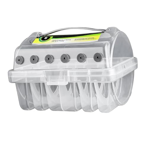 Esquirla Fishing Line Organizer Fishing Line Case Sturdy Lines Winder 6 Compartments Stable Fishing Tackle Box Visibility for Outdoor